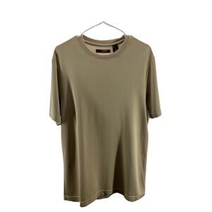 Metro Concepts Brown Short Sleeve T-Shirt Blouse Women's Size Small